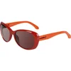 Calvin Klein Oversized Oval Sunglasses - Burgundy - Image 1