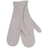 Johnstons of Elgin Cable Knit Cashmere Mittens - Agate - Image 1