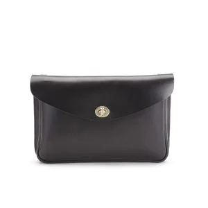 Mimi Eric Small Clean Leather Shoulder Bag - Black
