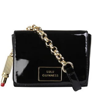 Lulu Guinness Small Verity Patent Leather Bag - Black Image 1