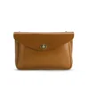 Mimi Eric Small Clean Leather Shoulder Bag - Tan - Image 1