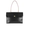 Mimi Minerva Large Top Handle Leather Bag - Black - Image 1