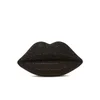 Lulu Guinness Swarovski Lips Clutch - Black - Image 1