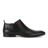 HUGO Men's Nestob Elasticated Patent Leather Ankle Boots - Black - Image 1