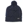 Barbour Knitted Sub Bobble Hat - Naval Blue - Image 1