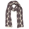 ba&sh Knitted Scarf - Red/White - Image 1