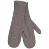Johnstons of Elgin Cable Knit Cashmere Mittens - Driftwood - Image 1