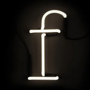 Seletti Neon Wall Light - Letter F