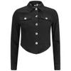 Love Moschino Women's Denim Jacket with Laces - Black - Image 1