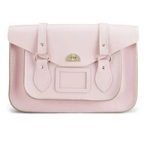 The Cambridge Satchel Company Large Leather Shoulder Bag - Peach Pink Image 1