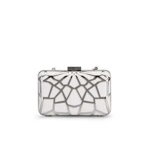 French Connection Hattie Caged Filigree Clutch - White Image 1