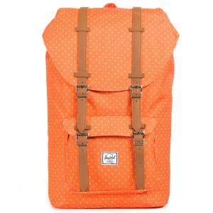 Herschel Supply Co. Little America Backpack - Orange Polka Dot