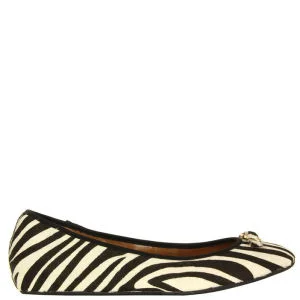 Diane von Furstenberg Women's Bion Zebra Print Shoes - Black and White