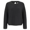 Folk Women's Slouch Crew Knitted Jumper with Open Back Detail - Black - Image 1