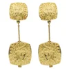 Susan Caplan Vintage Anne Klein Gold Plated Lions Head Drop Earrings  - Image 1