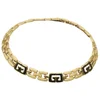 Susan Caplan Vintage Givenchy Brushed and Shiny Gold Plated Necklace - Image 1