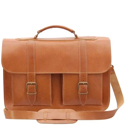 Grafea Timeless Classic Leather Briefcase  - Caramel