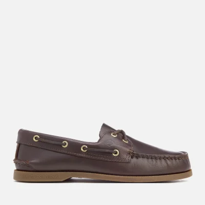 Sperry Men's A/O 2-Eye Leather Boat Shoes - Amaretto