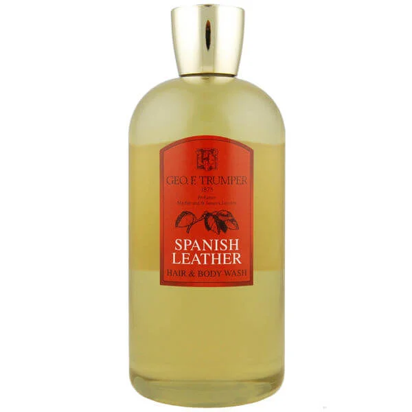Geo. F. Trumper Travel Spanish Leather Hair and Body Wash 500ml Image 1