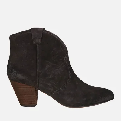 Ash Women's Jalouse Calf Suede Heeled Ankle Boots - Woodash