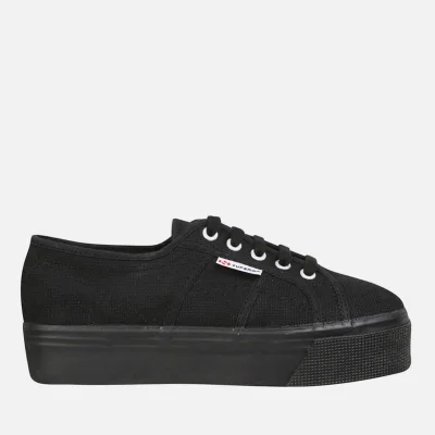 Superga Women's 2790 ACOTW Linea Up and Down Flatform Trainers - Full Black