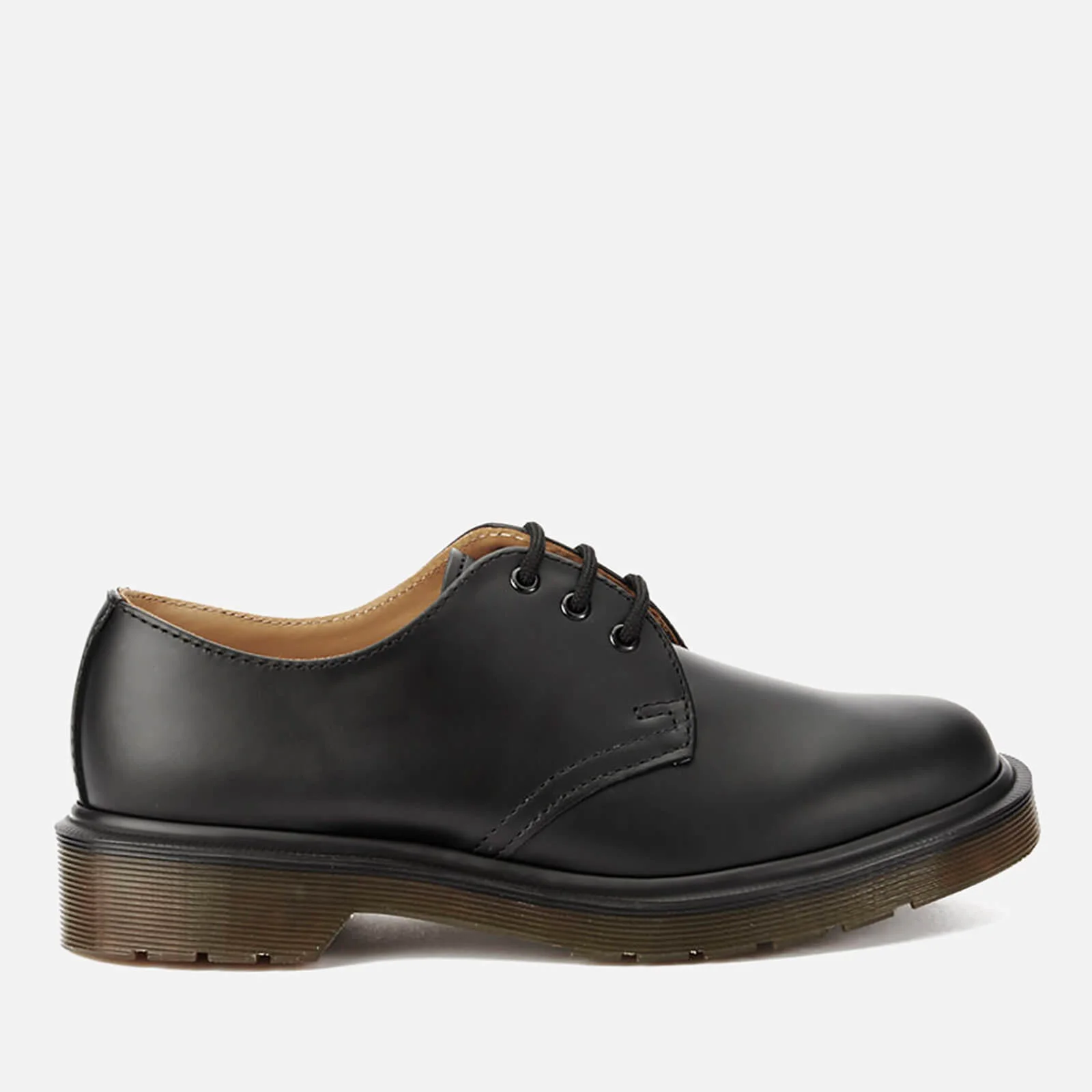 Dr. Martens 1461 PW Smooth Leather Narrow Fit 3-Eye Shoes - Black  Image 1