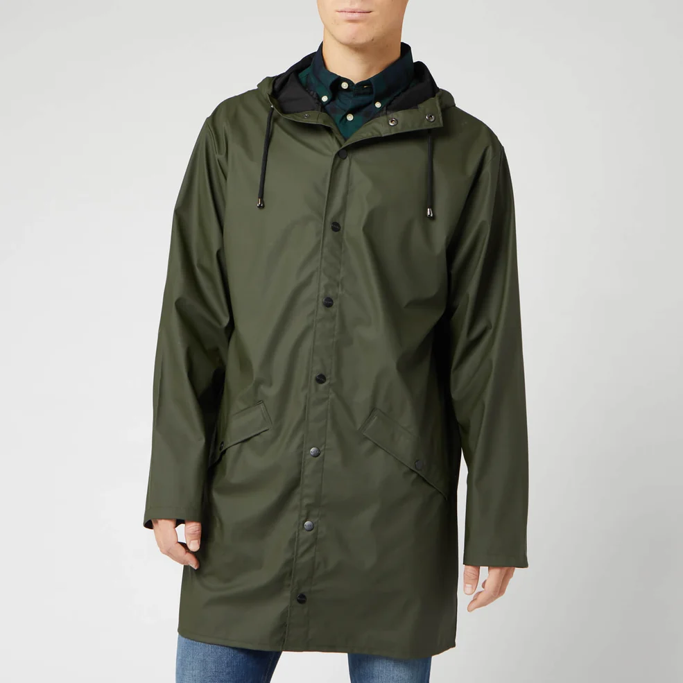 Rains Long Jacket - Green Image 1