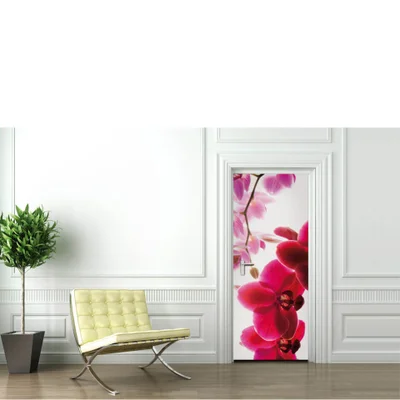 Orchid Flower Door Mural