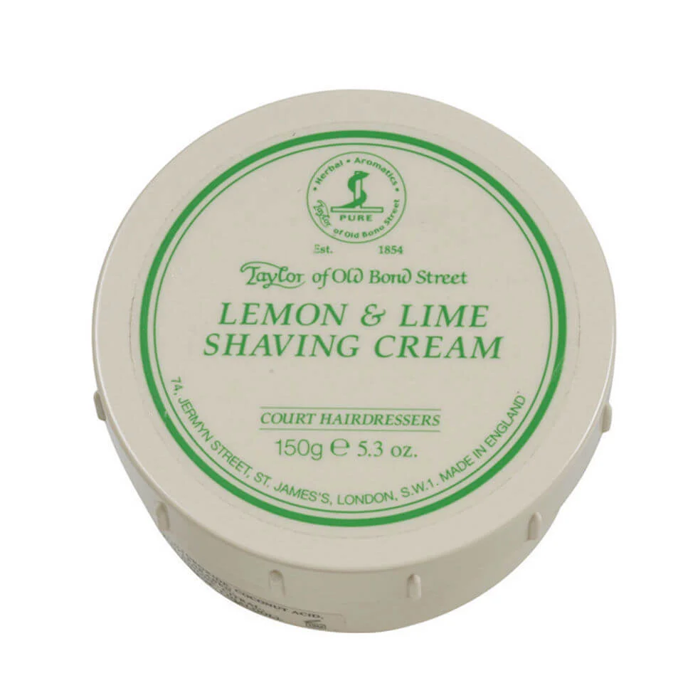 Taylor of Old Bond Street Shaving Cream Lemon and Lime Image 1