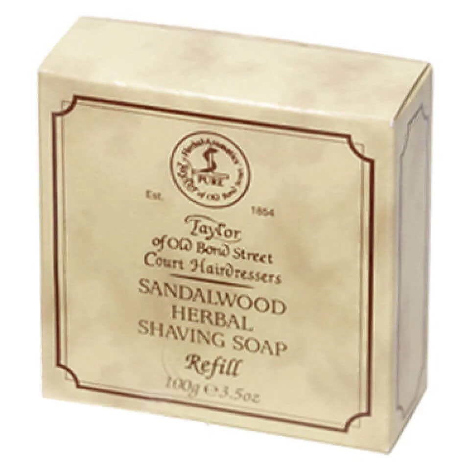 Taylor of Old Bond Street Sandalwood Shaving Soap Refill (100g) Image 1