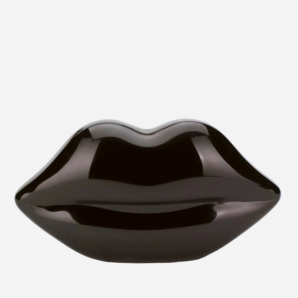 Lulu Guinness Women's Lips Perspex Clutch Bag - Black Image 1
