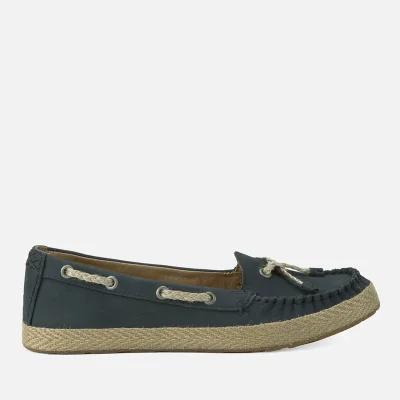 UGG Women's Chivon Leather Moccasin Shoes - Navy
