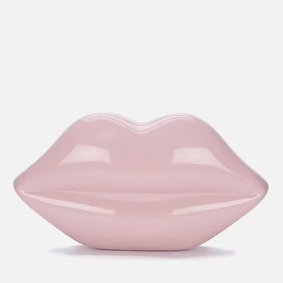 Lulu Guinness Women's Lips Perspex Clutch Bag - Dusky Pink