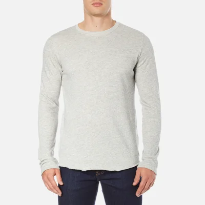 Edwin Men's Terry Long Sleeve T-Shirt - Grey Marl