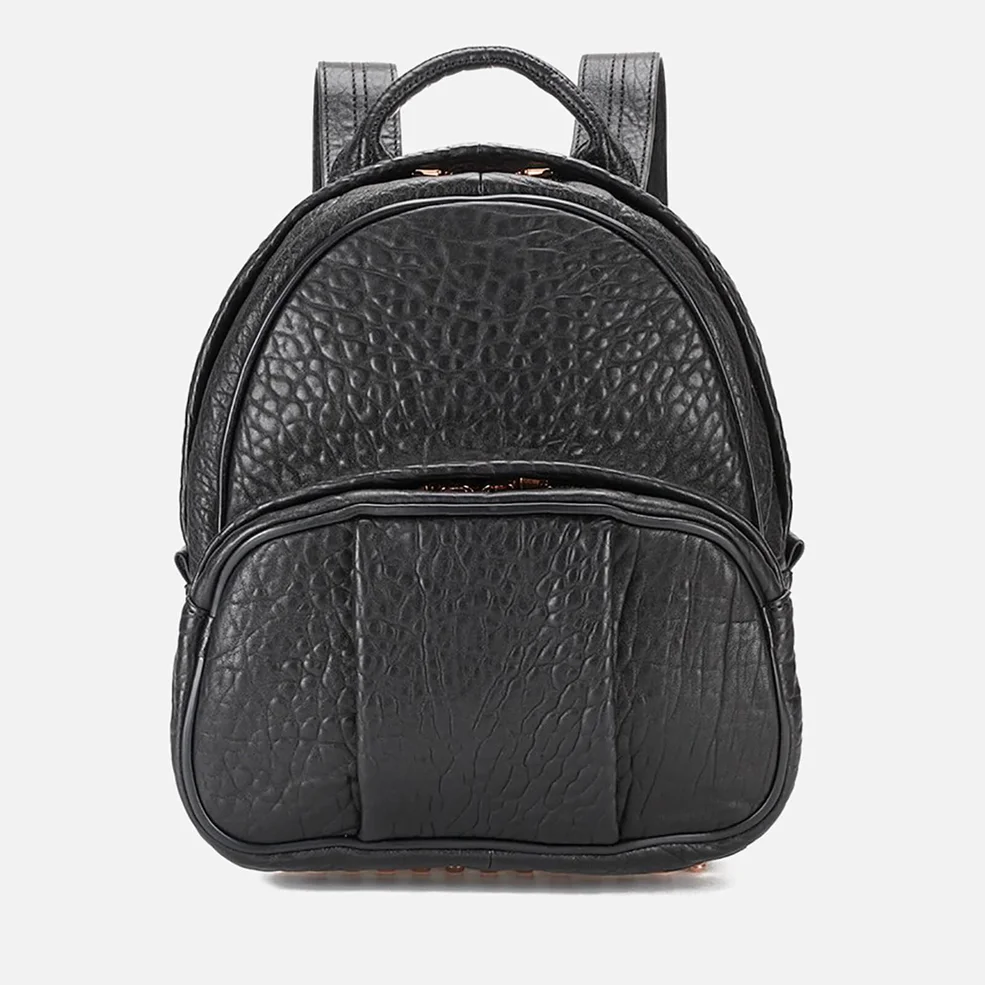 Alexander Wang Women's Dumbo Pebble Leather Backpack - Black/Rose Gold Hardware Image 1