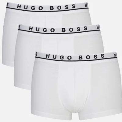 BOSS Men's Three Pack Boxers - White