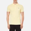 Maison Kitsuné Men's Tricolore Patch Cotton Polo Shirt - Yellow - Image 1