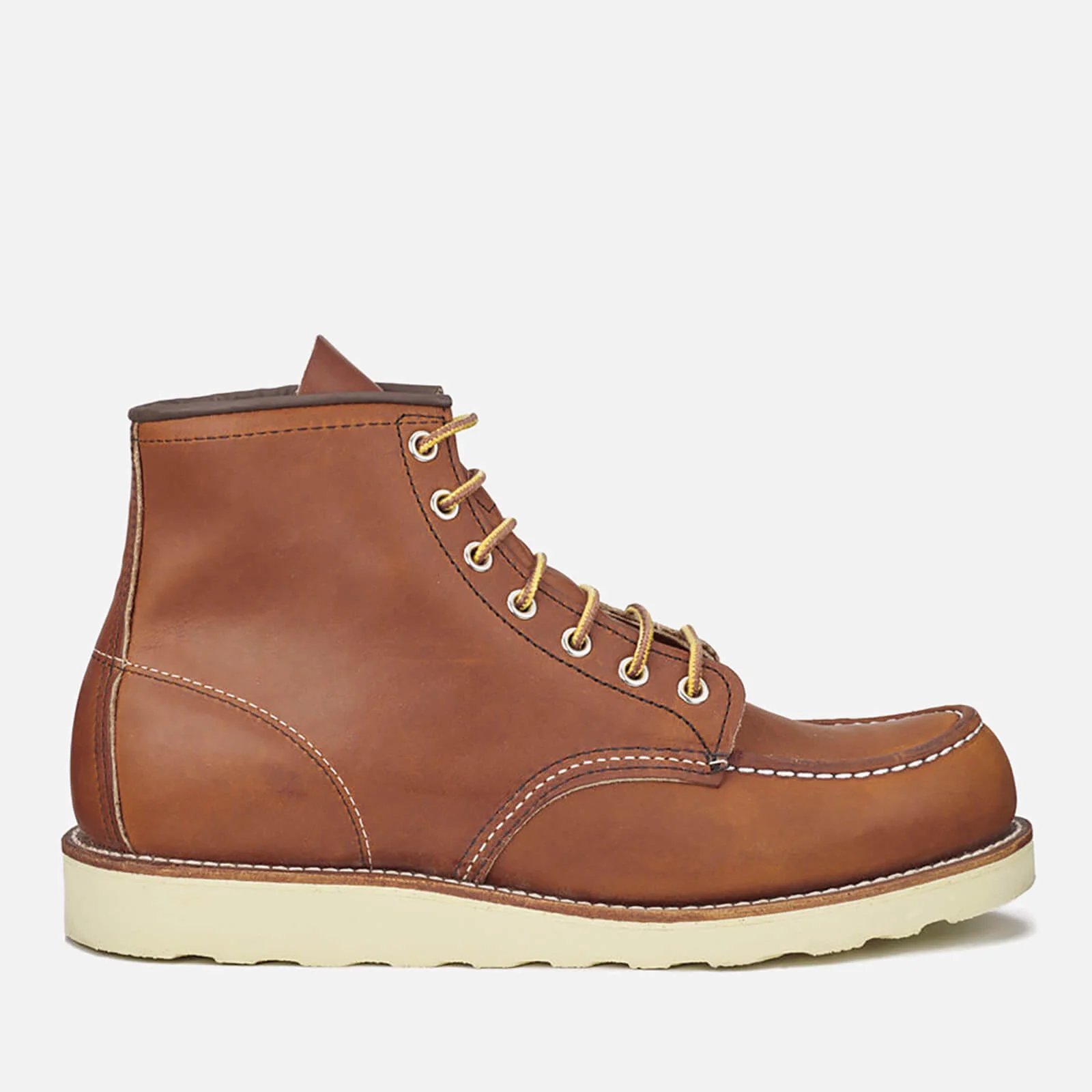 Red Wing Men's 6 Inch Moc Toe Leather Lace Up Boots - Oro Legacy Image 1
