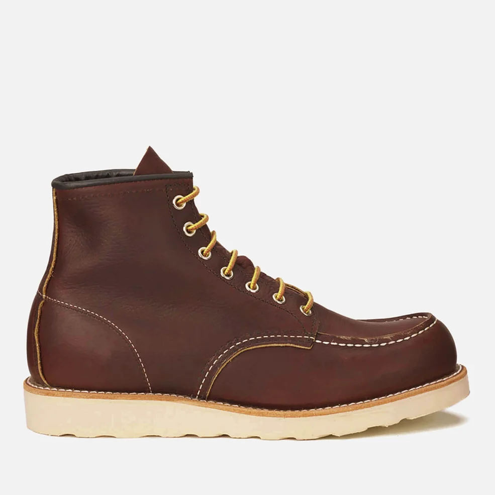 Red Wing Men's 6 Inch Moc Toe Leather Lace Up Boots - Briar Oil Slick Image 1