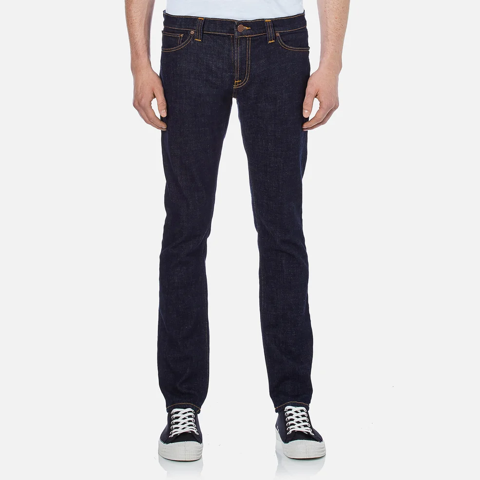 Nudie Jeans Men's Long John Skinny Jeans - Twill Rinsed Image 1