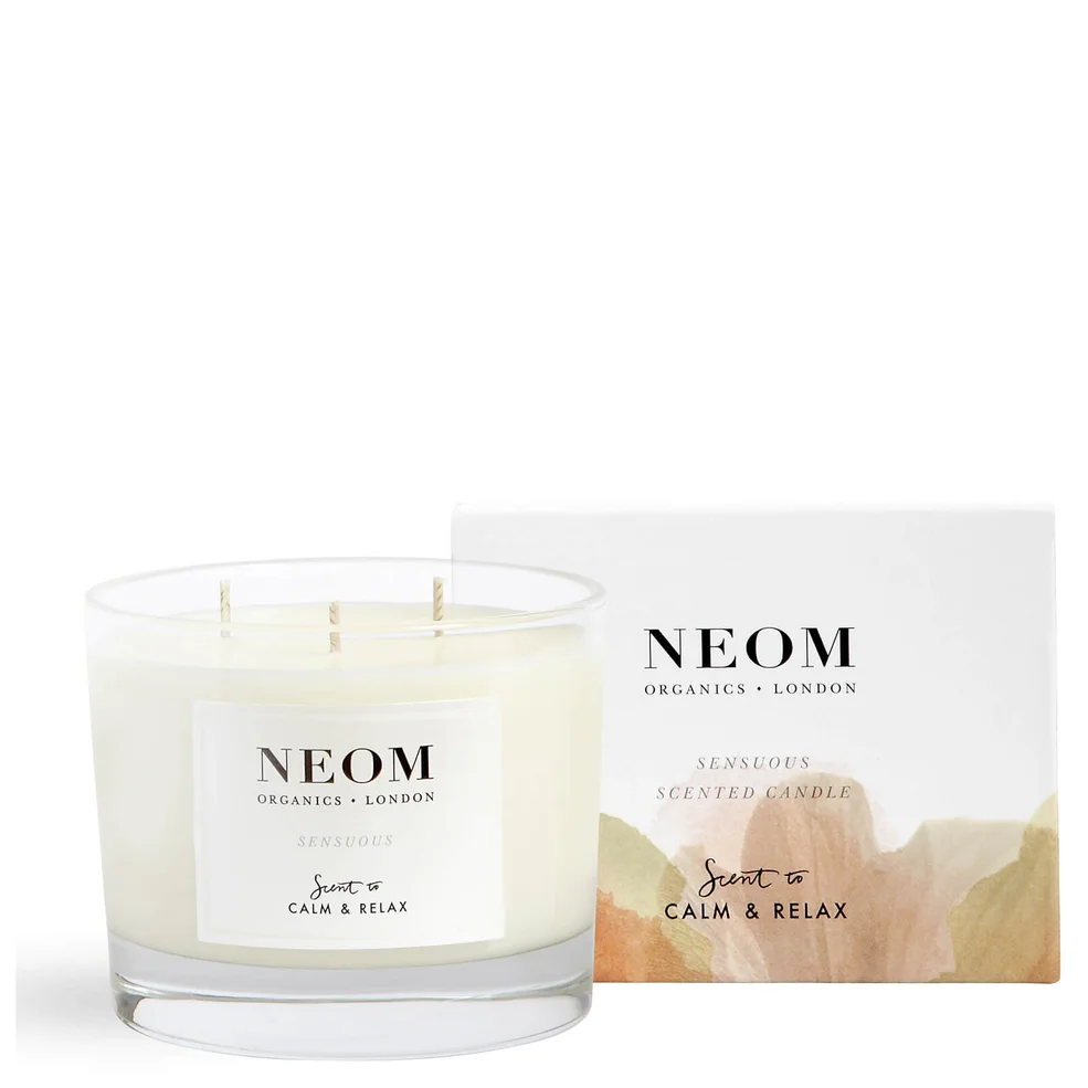 NEOM Sensuous Scented 3 Wick Candle Image 1