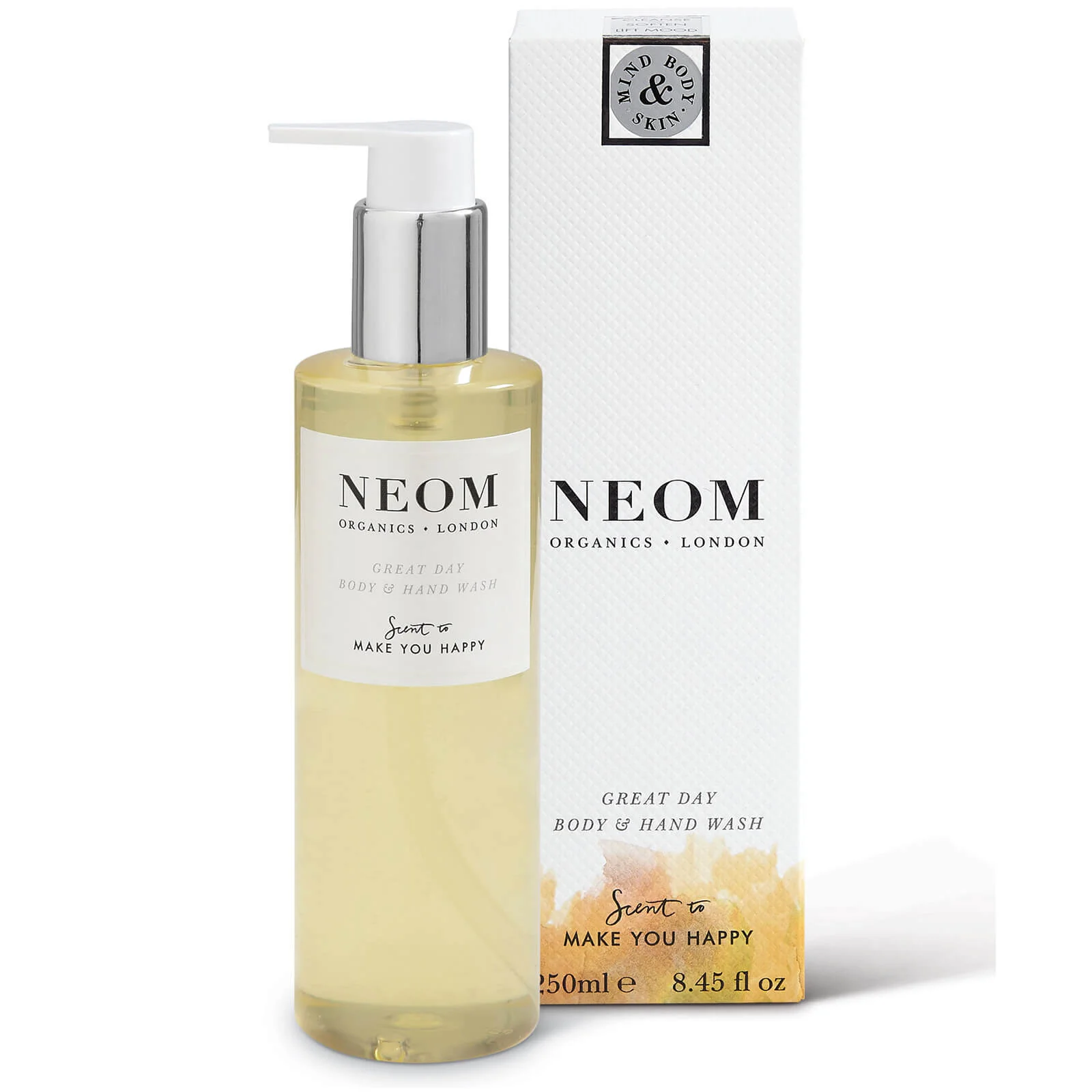 NEOM Organics Great Day Body and Hand Wash (250ml) Image 1