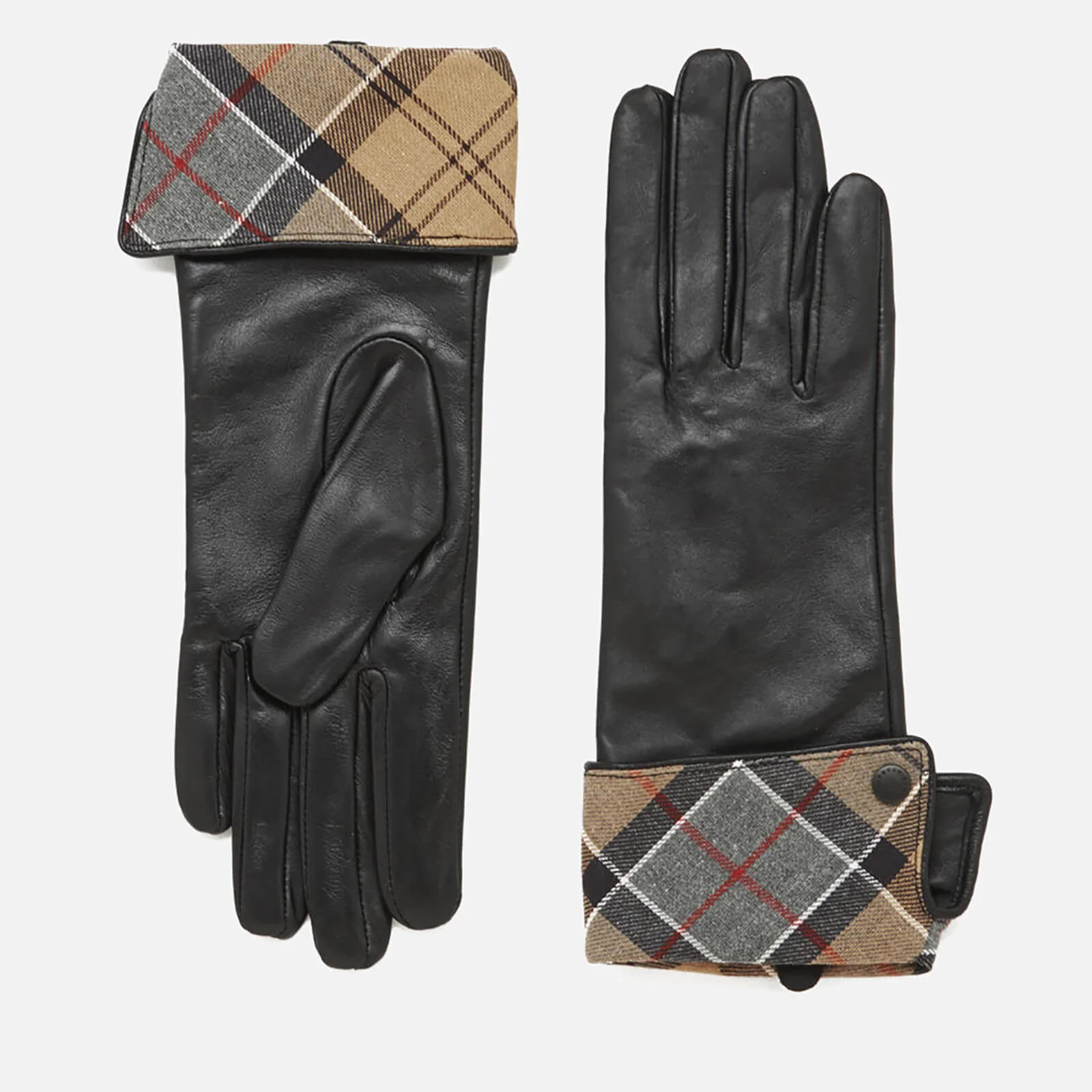 Barbour Lady Jane Leather Gloves - Black Image 1