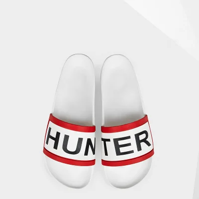 Hunter Women's Slide Sandals - White
