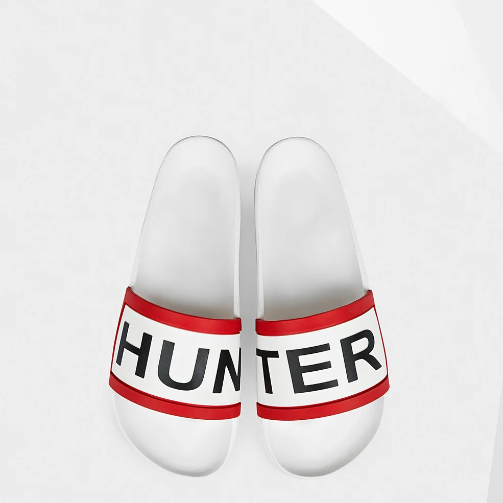 Hunter Women's Slide Sandals - White Image 1