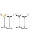 LSA Champagne Saucer 300ml Clear (Set of 4) - Image 1