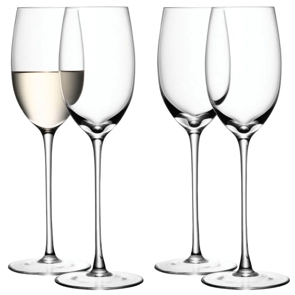 LSA Wine White Wine Glasses - Clear - Set of 4 Image 1