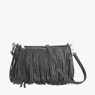 Rebecca Minkoff Women's Finn Clutch Leather Bag - Black