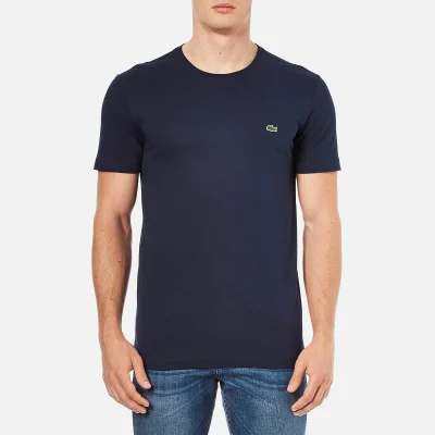Lacoste Men's Cotton Crewneck T-Shirt - Navy Blue