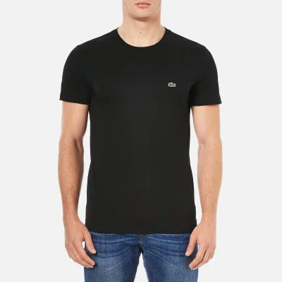 Lacoste Men's Cotton Crewneck T-Shirt - Black